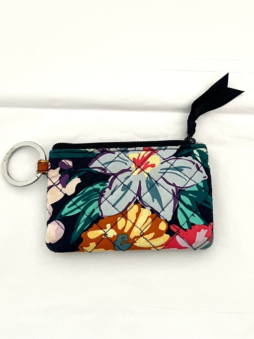 Vera Bradley Floral Wallet Key ID Card Holder NWOT
